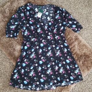 Button Front Black Dress size M